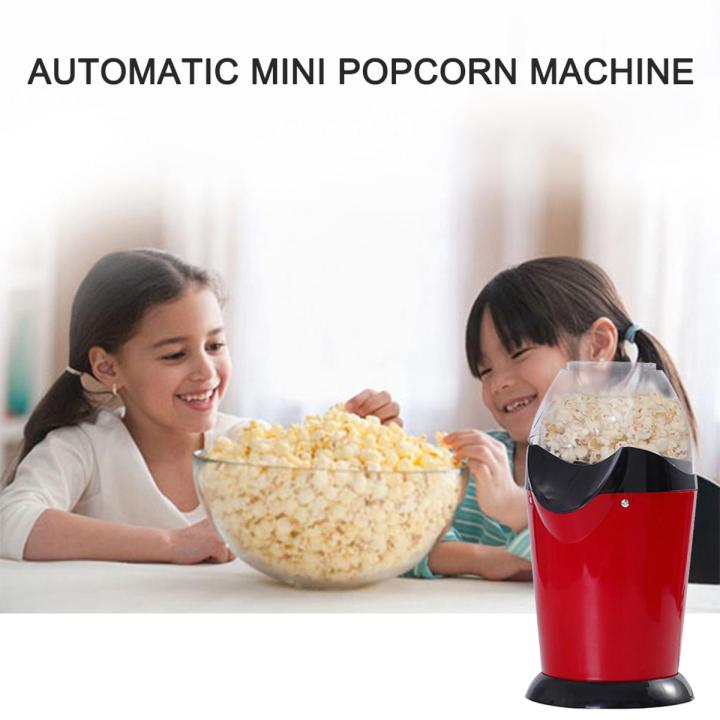 Automatic Mini Popcorn Machine Household Healthy Hot Air Popcorn Popper ...