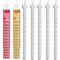 1/10pcs Food Storage Hanging Strips With Hooks Universal Convenience Store Shelf Plastic Hanger Hook Merchandising Strips.