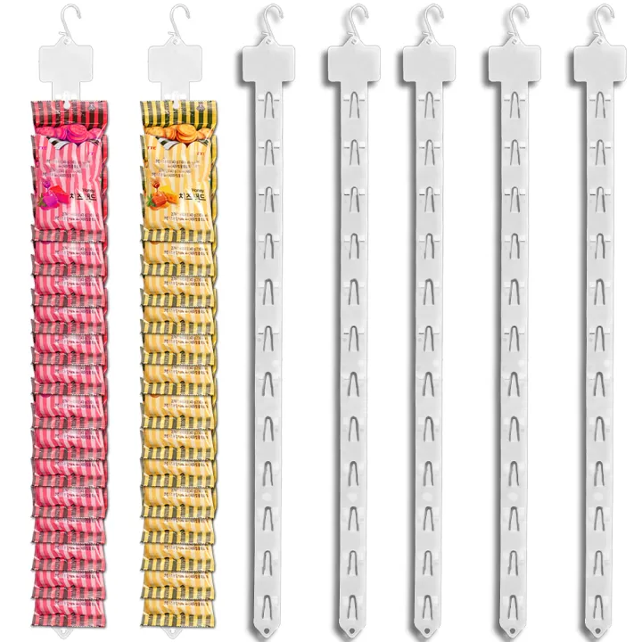 1/10pcs%20Food%20Storage%20Hanging%20Strips%20With%20Hooks%20Universal%20Convenience%20Store%20Shelf%20Plastic%20Hanger%20Hook%20Merchandising%20Strips%20-%20Image%202