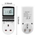 UK Plug Digital Plug Socket, Electrical Programmable Timer Switch. 