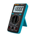 M1 Digital Multimeter tester Auto AC/DC Ammeter Voltmeter Ohm Blue. 