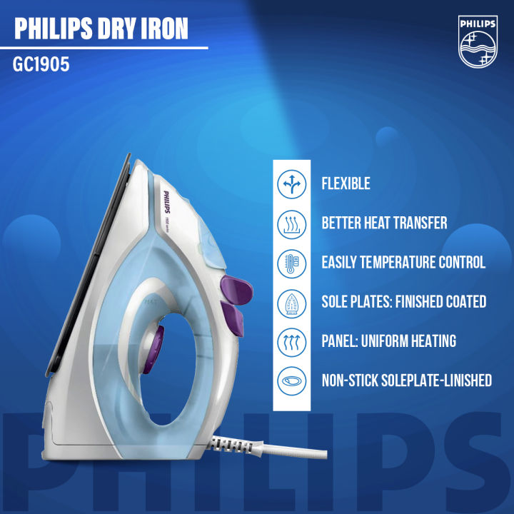 Philips%20EasySpeed%20Steam%20Iron%20GC1905/21%20%E2%80%93%20Fast%20&%20Efficient%20Crease%20Removal%20(Official%20Philips%20Product)%20-%20Image%202