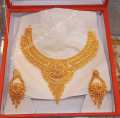 Gold Plated Exclusive & Uncommon Design Jewellery Set For Women. 
