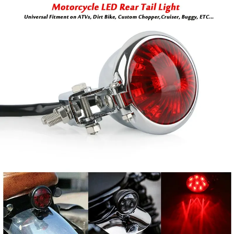 Motorcycle LED Brake Stop Running Tail Light Rear For Cafe Racer Bobber Chopper Motorcycle LED Brake Stop Running Tail Light Rear For Cafe Racer Bobber Chopper
