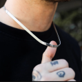 Snake Chain For Men And Boys Rhodium Plated Stainless Steel Chain.