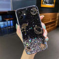 New Phone Case For Samsung Galaxy A05 Cover Shiny Ring Covers Glitter Soft Transparent Space Planet Stars Moon Girls For Galaxy A05 Case. 