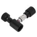 CO2 Adapter Refill Aluminum Connector ASA with G1/2-14 Soda Accessory Black. 
