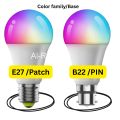 Smart LED Bulb 10W RGB+CCT with App Control, Bluetooth/Tuya Compatible, Dimmable Home Lighting Al-Raj Lighting.