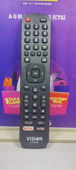 Vision Plus Remote Control Vision Led Tv Remote. | Daraz.com.bd