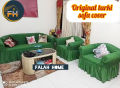 Sofa Cover 2 + 2 + 1 = 5 Seater Stitched Spandex Fabric (Customize Design) - sofa cover marron. 