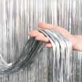 Happy Birthday Decorations Silver and Black Combo Set- Black & Silver Latex Monty Balloons, Birthday Card Banner, Silver Foil Curtain for Party Decoration Full Package.
