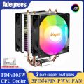 CPU Air Cooler X79 X99 3Pin PWM 4Pin Quiet Processor Cooling Fan For Intel LGA 1151 1155 1200 1700 2011 AMD AM3 AM4 PC Radiator. 