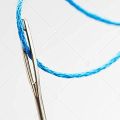 JAERBEE 30Pcs Large-Eye Stitching Sharp Thick Needles, 5 Sizes Stainless Steel Sewing Needles Kit for Embroidery and Hand Sewing. 