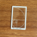 Golden Triangle Composition Tool Viewfinder/Viewer Photography/Painting/Drawing Credit Card Size Acrylic 1Set. 
