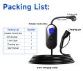 Wallbox GB/T Portable EV Charger with Schuko EU Plug 16A Outdoor Charging Station Box Cable 5m 10m EVSE for Electric Car 3.5KW. 