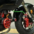 【Mary DAI Store】Color: Red+Motorcycle Modified Parts Pipeline Clamp Yamaha Honda General Aluminum Clamp For YAMAHA MT07 R3 MT 03/07/09. 