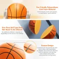 Foam Basketball, Indoor High Density Training Basketball 3D Texture Quiet Bounce No Noise Ball for Home Beach Pool Durable Easy to Use. 