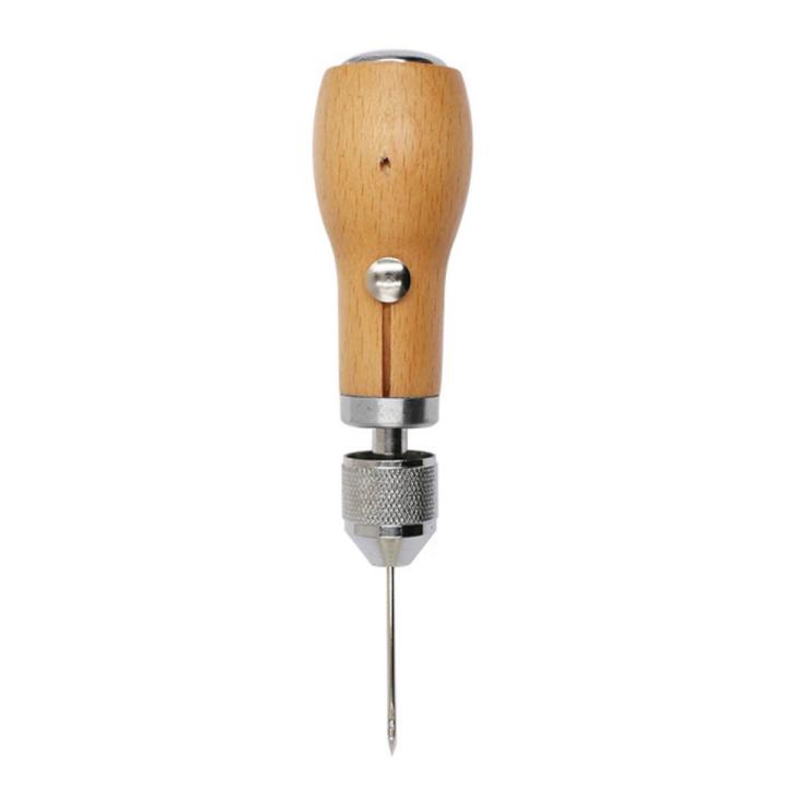 KOGEEK Leather Stitching Tool Hand Stitcher Sewing Awl Upholstery Repair Stitching Sewing Tool with 1 PCS Wax Thread 2 PCS Neddles for Leather Fabric