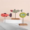 Fish Statue Sle Base Hand-crafted Cheerful Fish Statue. 