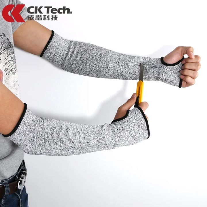 CK Tech.Outdoor Work Safety Arm Guard Sleeve Anti-Cut Welding Protective Sleeve Heavy Duty Gloves Resistant Welders Arm Cover