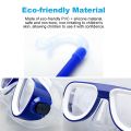 Kids Snorkel Set, Kids Swimming Goggles, Diving Mask for Children, Eco-friendly Material Kids Diving Mask Snorkel Set, Protects Eyes Nose from Sea Salt Chlorine Ideal for Swimming Snorkeling Bright Colors.
