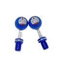 2 pcs Emoji Screw Looking Glass For  Motorcycle (Doremon smile)- blue. 