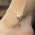 【Hot demand】 Simplicity Bohemian Hollow Butterfly Anklets For Women Girls Fashion Adjustable Ankle Bracelet Summer Beach Foot Chain Jewelry ZHANGNA. 