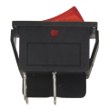 4 Pin DPST ON/OFFSnap-4 x Rocker Switch-Black & Red. 