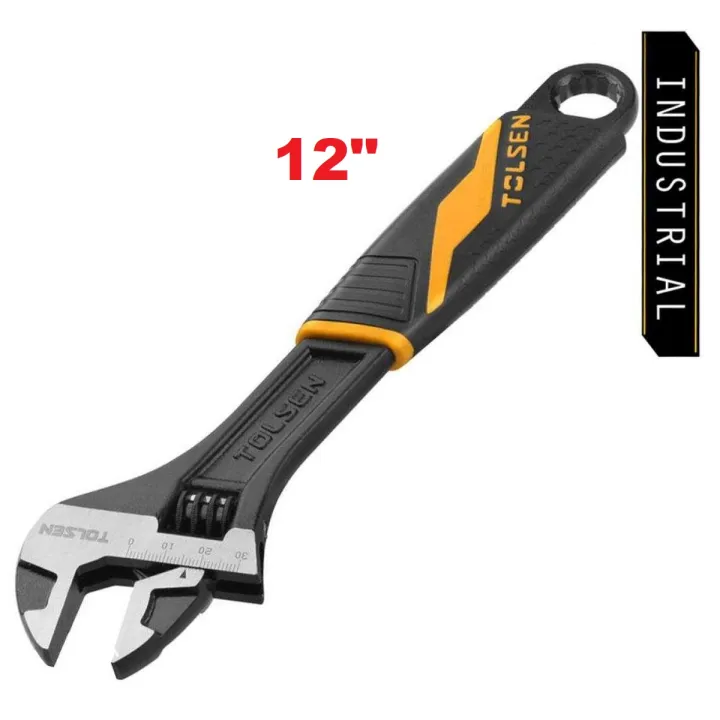 TOLSEN 12" Adjustable Wrench (300mm) Industrial series 15311 - Kings Trading