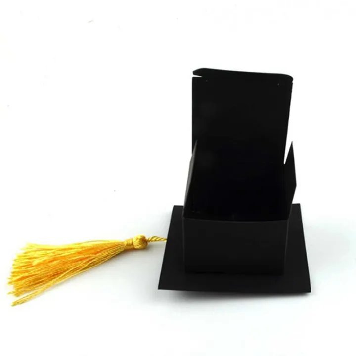 50Pcs%20DIY%20Paper%20Graduation%20Cap%20Shaped%20Gift%20Box%20Sugar%20Chocolate%20Box%20Black%20-%20Image%205