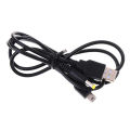 【support】 1Pc 2 in 1 USB 2.0 Data Cable Charger Lead for PSP 1000 2000 3000 Portable Game Accessory Leima. 