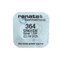 Renata SR621SW / 364 1.55V Silver Oxide High Quality Button Cell Watch Battery 1Pcs. 