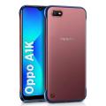 Oppo A1K Frameless Case Matte Transparent Luxury Hard Back Cover/Back Case - Phone Back Cover. 