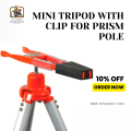 MiNi Tripod WITH CLIP COMPACT PRISM POLE For TOTAL STATION. 