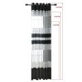 French Retro White Black Strips Curtains Velvet Embroidery Sheer Tulle Curtain For Living Room Bedroom Window Voile Yarn Drapes. 