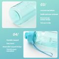 650ML Transparent Water Bottle Portable Sport Bottle for Drinking Kitchen Tools Water Bottles for School Gym Travel Girl and Boy.