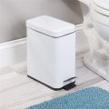 5L Lidded Step Trash Can, Compact Garbage Bin with Removable Liner Bucket and Handle for Bathroom, Kitchen, Office. 