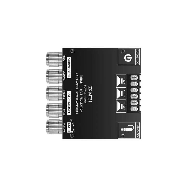 ZK-MT21%20Digital%20Power%20Amplifier%20Board%202x50W+100W%202.1%20Channel%20Subwoofer%20AUX%2012V%2024V%20Audio%20Stereo%20Bluetooth%205.0%20Bass%20Amplifier%20-%20Image%206