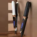 professional portable flat irons Adjustable Temp Negative Ion Titanium Plates flat iron hair straightener. 