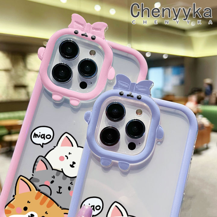 Chenyyka%20For%20iPhone%20X%20Xs%20Xr%20Xs%20Max%20Case%20Cartoon%20Cute%20Cat%20Little%20Monster%20Camera%20Lens%20Soft%20Clear%20Shockproof%20Phone%20Cases%20Simple%20Transparent%20Back%20Cover%20Silicone%20Protective%20Case%20-%20Image%204