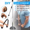 DIY Fitness Pulley Cable Machine Biceps Triceps Hand trength Training. 