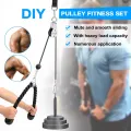 DIY Fitness Pulley Cable Machine Biceps Triceps Hand trength Training. 