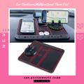 Car Dashboard Multifunctional Non Slip Anti Skid PVC Pad Mat with Mount Phone Holder.
