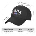 Unisex Baseball Cap Cuba EST.1902 Independence Day Wild Sun Shade Peaked Adjustable Outdoor Caps for Men Women. 