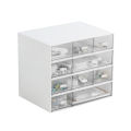 Desktop drawer storage box, dormitory stacking, combination dividing box, office student stationery, plastic storage and organizing box. 