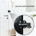 Spring Loaded Window Door Bolt Gate Security Pull Ring Spring Bounce Door Bolt Automatic Latch Bolt Gate Lock Hook Self-Closing 1Set. 