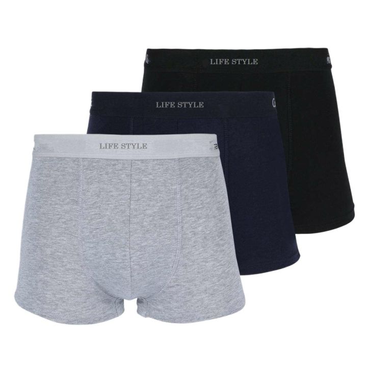 Pack Of 3 Piece Cotton Boxer Underwear For Men - Under Wear For Men