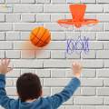 Silent Basketball with Hoop Foam Basketball Low Noise Indoor Training Ball Size 7. 