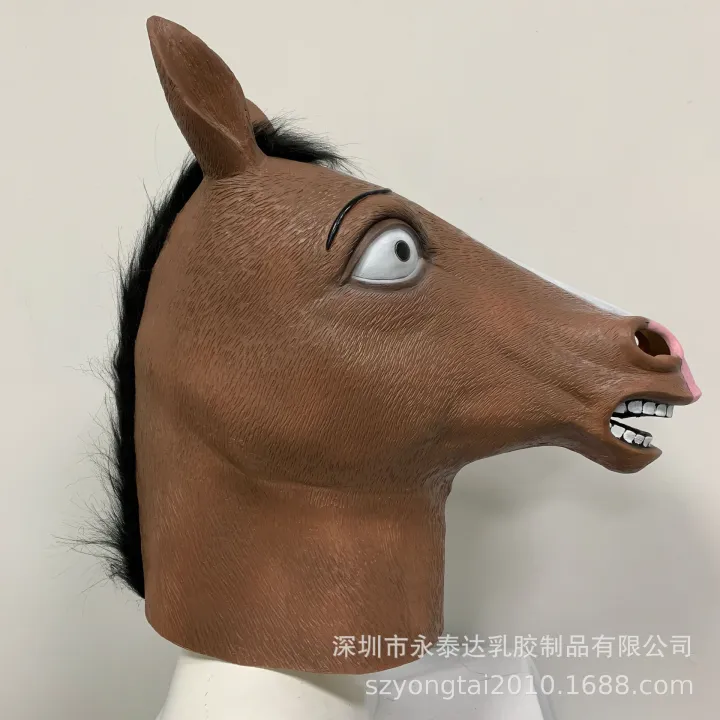 BoJack%20Horseman%20Mask%202019%20New%20Horse%20Head%20Latex%20Headgear%20Halloween%20Animal%20Mask%20Party%20Decoration%20-%20Image%204