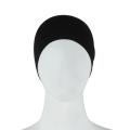 Black Color Cotton Synthetic Woven Hijab Cap for Women. 